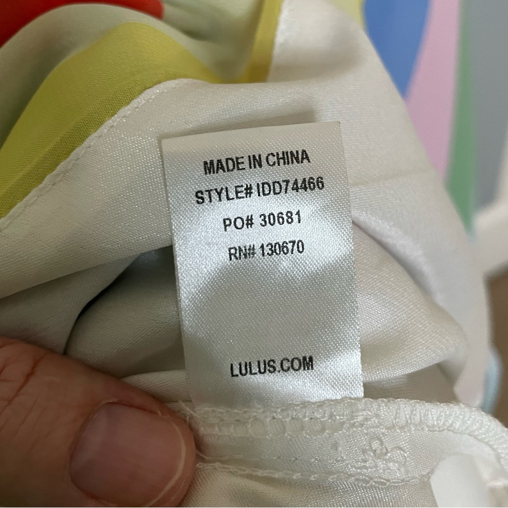 Lulu’s Winning Smile Rainbow Striped Sleeveless Midi Dress Size Small - Picture 11 of 12